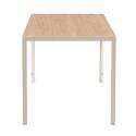 Table à manger 140 x 80 x 76,5 cm en MDF avec finition mélamine