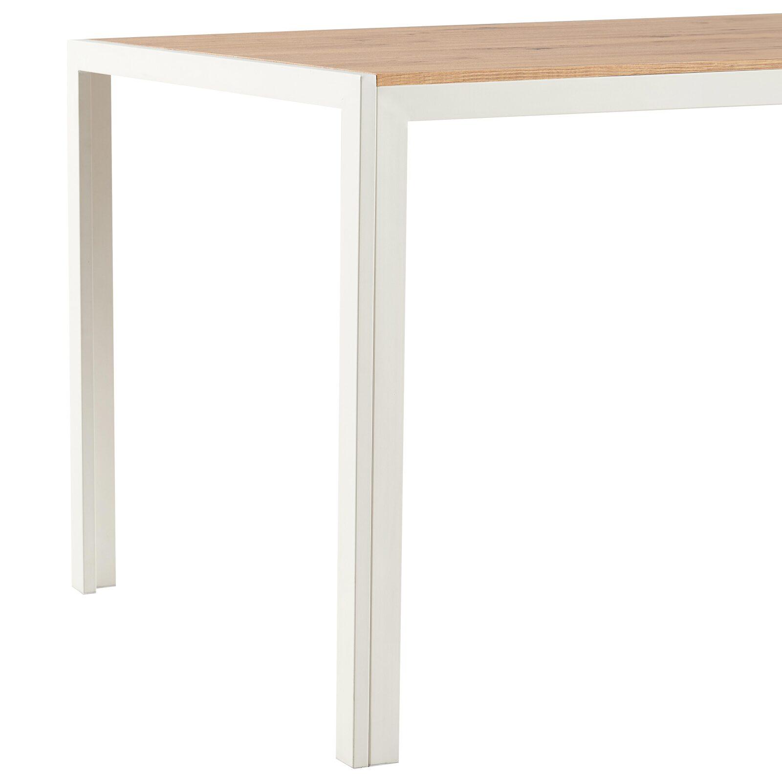 Table à manger 140 x 80 x 76,5 cm en MDF avec finition mélamine