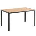 Table à manger 140 x 80 x 76,5 cm en MDF avec finition mélamine