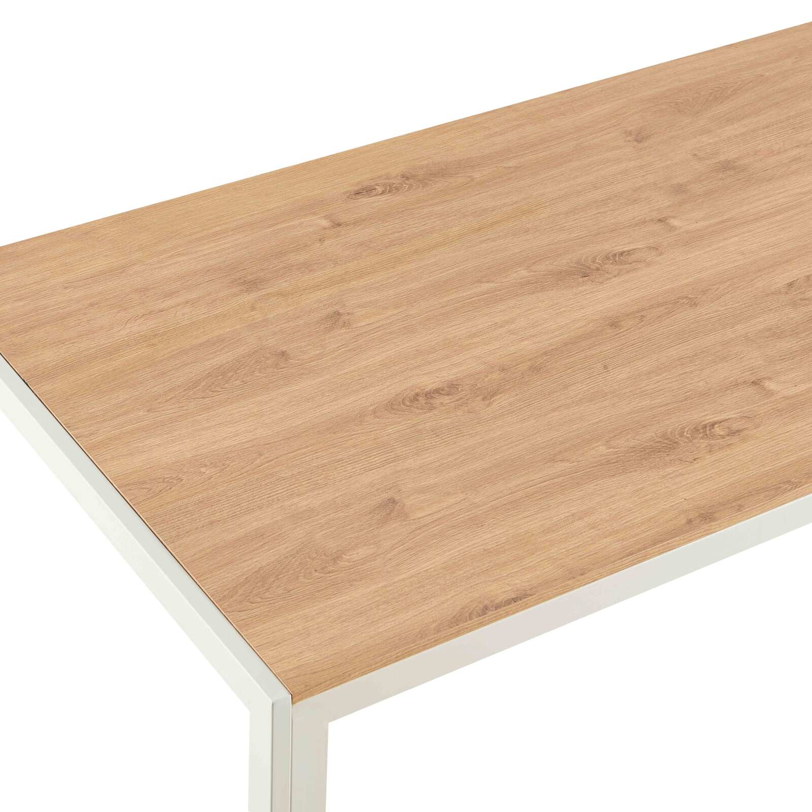 Table à manger 140 x 80 x 76,5 cm en MDF avec finition mélamine