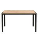 Table à manger 140 x 80 x 76,5 cm en MDF avec finition mélamine