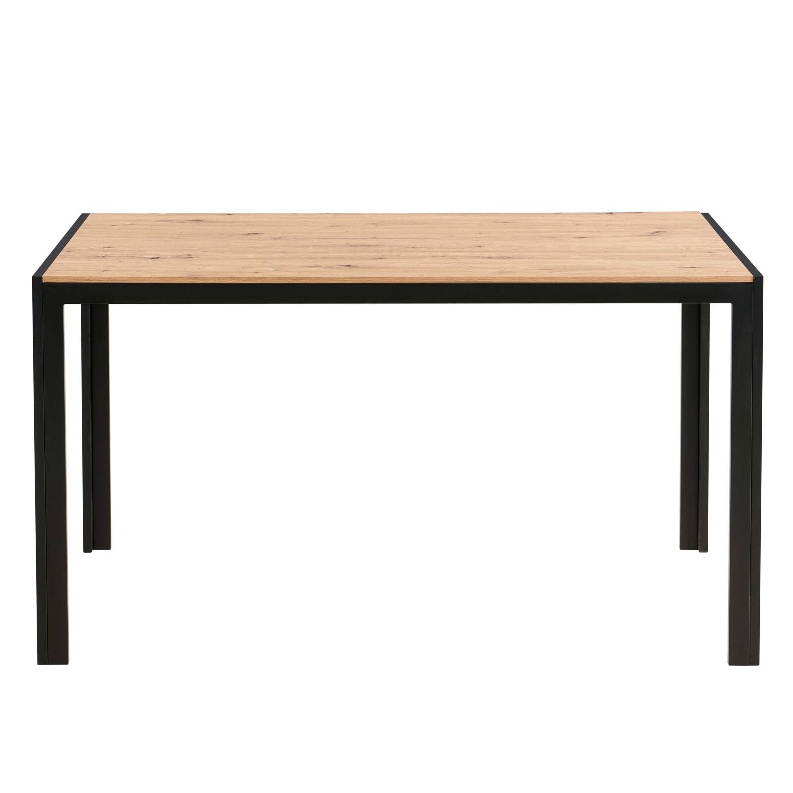 Table à manger 140 x 80 x 76,5 cm en MDF avec finition mélamine