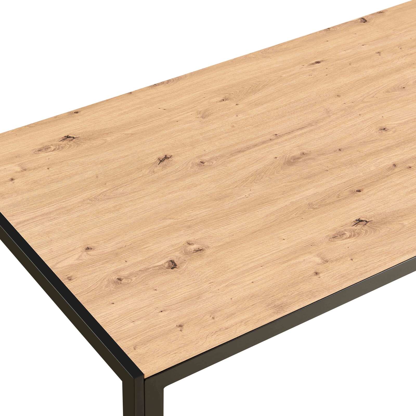 Table à manger 140 x 80 x 76,5 cm en MDF avec finition mélamine Table à manger 140 x 80 x 76,5 cm en MDF avec finition mélamine