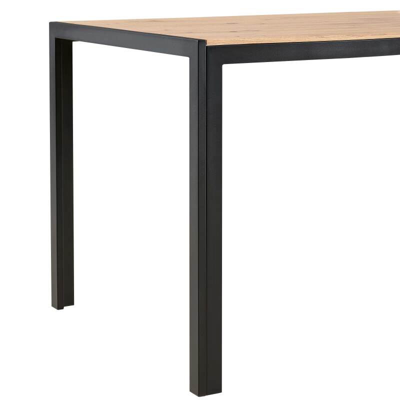 Table à manger 140 x 80 x 76,5 cm en MDF avec finition mélamine