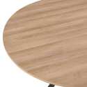 Table à manger ronde Ø 120 cm en MDF avec papier aluminium