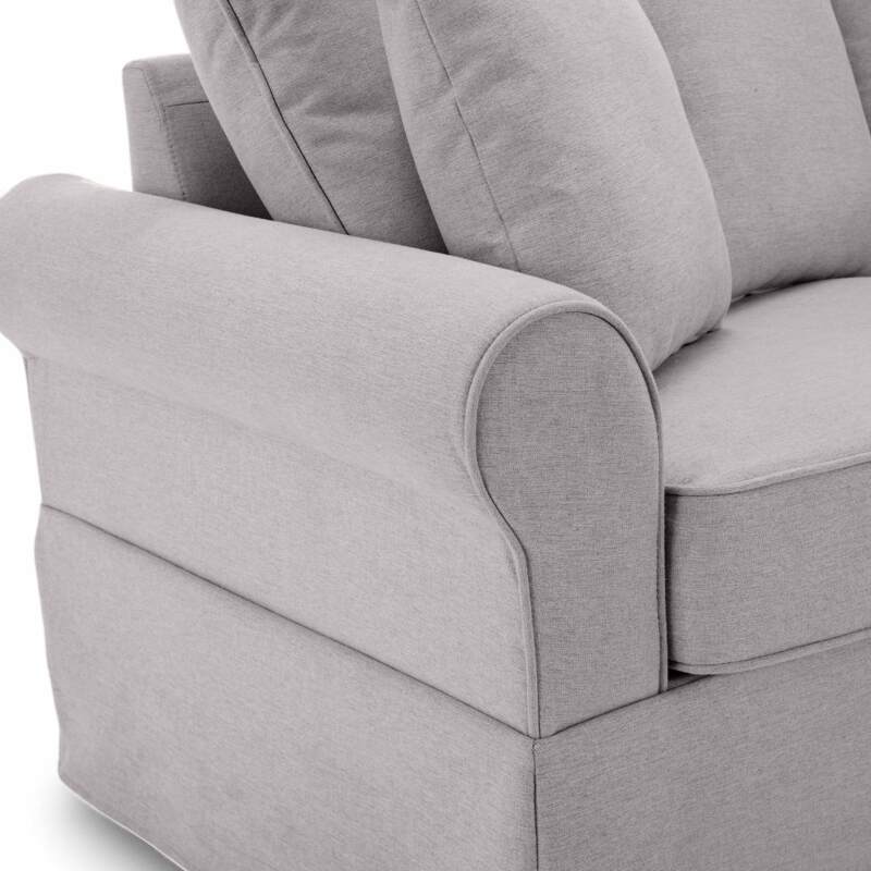 Canapé droit en polyester 3 places (6/8)