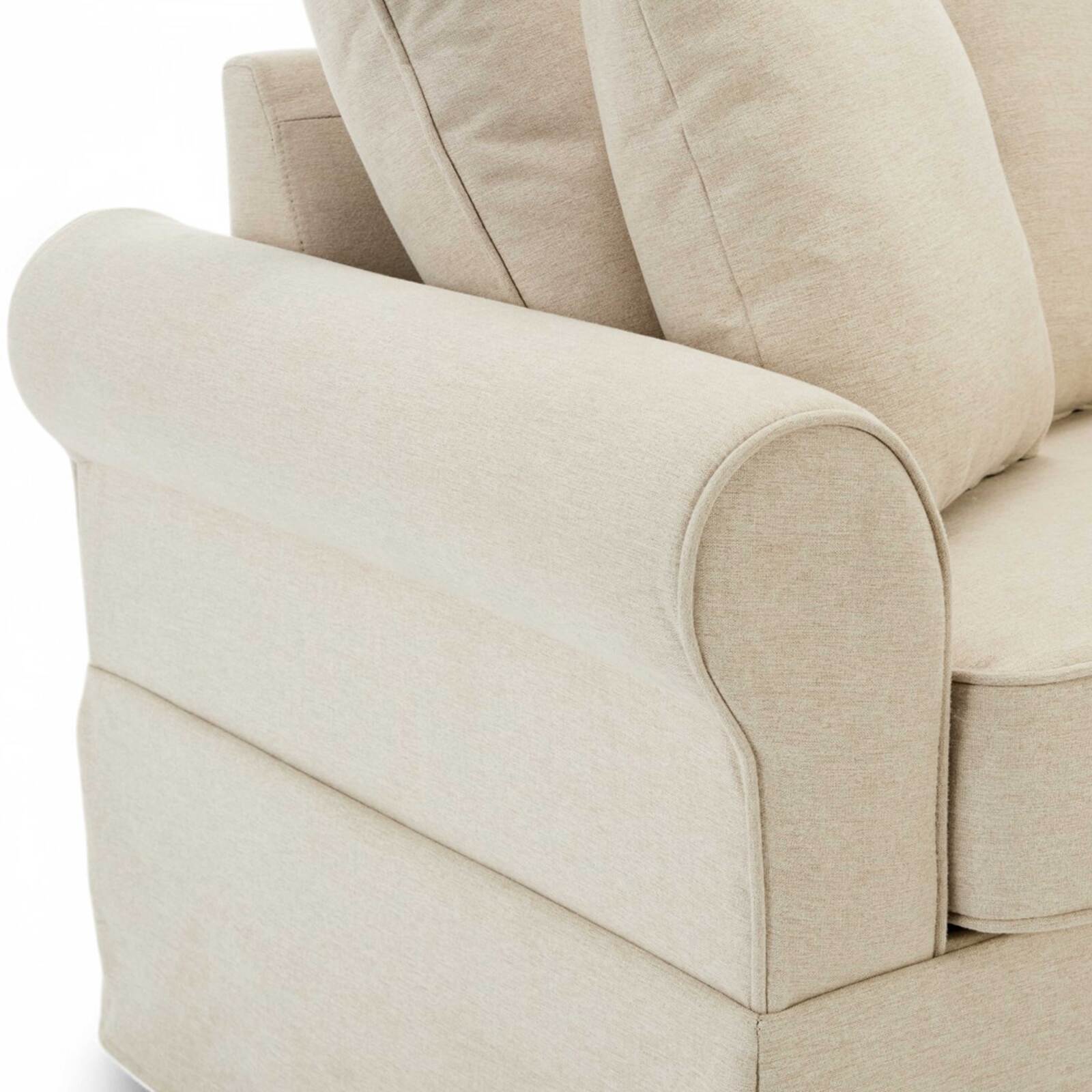 Canapé droit en polyester 3 places