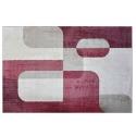 Tapis chenille rectangulaire en polyester à poils courts 