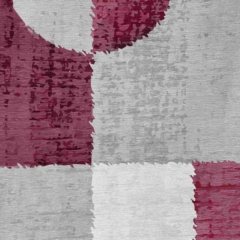 Tapis chenille rectangulaire en polyester à poils courts 