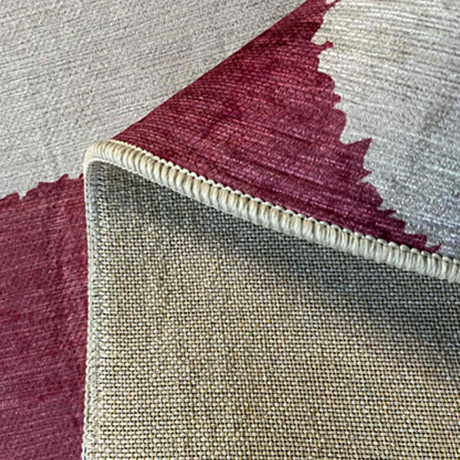 Tapis chenille rectangulaire en polyester à poils courts 