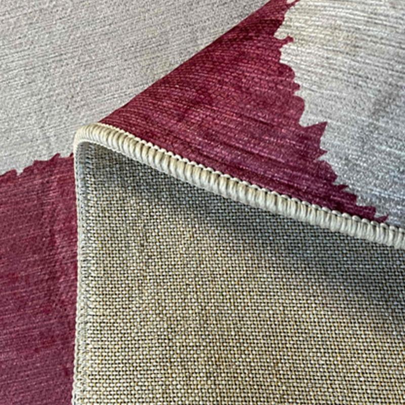 Tapis chenille rectangulaire en polyester à poils courts 