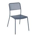 Table de jardin rectangulaire 140 x 80 x 75 cm et 6 chaises en métal