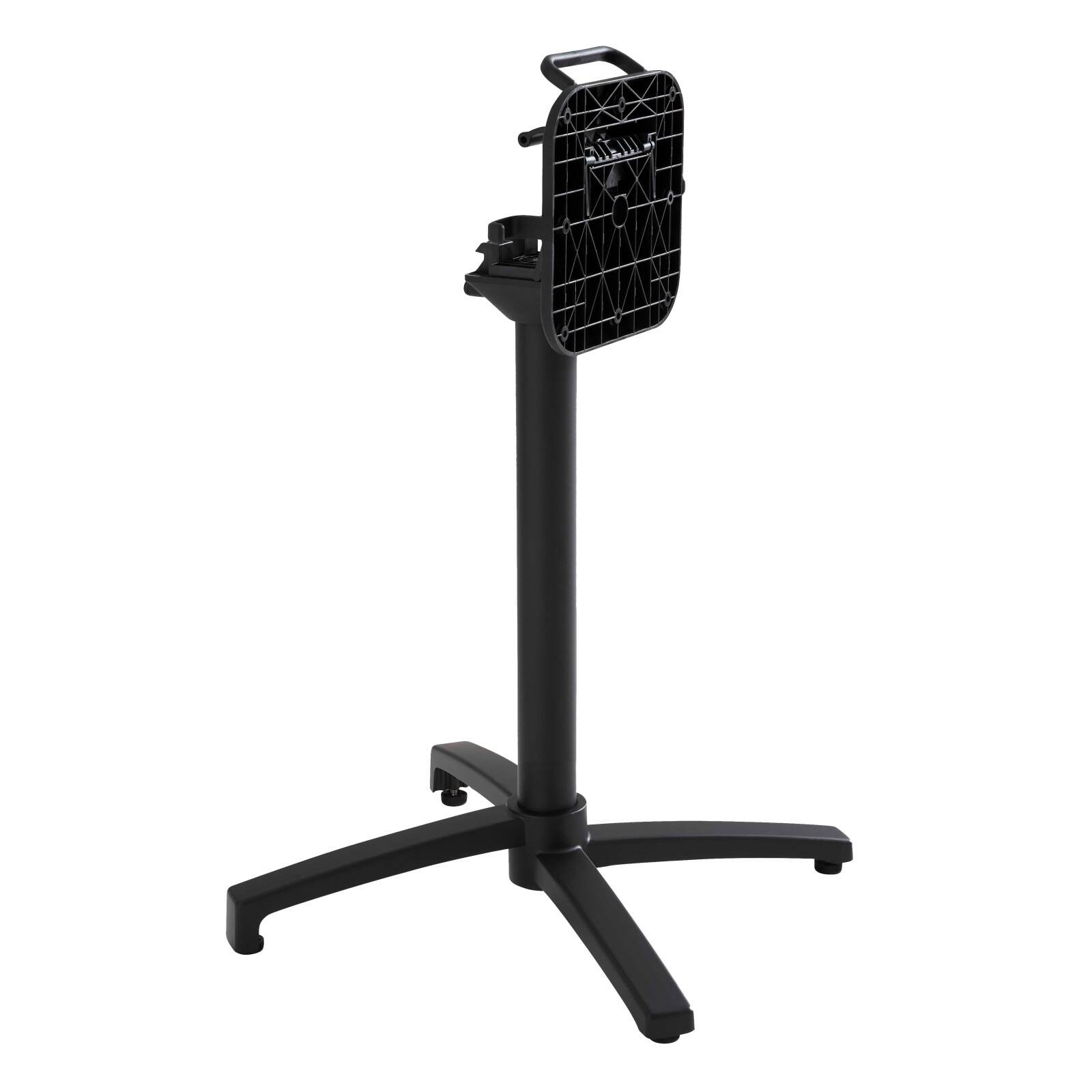 Pied de table avec système inclinable et accroche sac en aluminium 72 cm