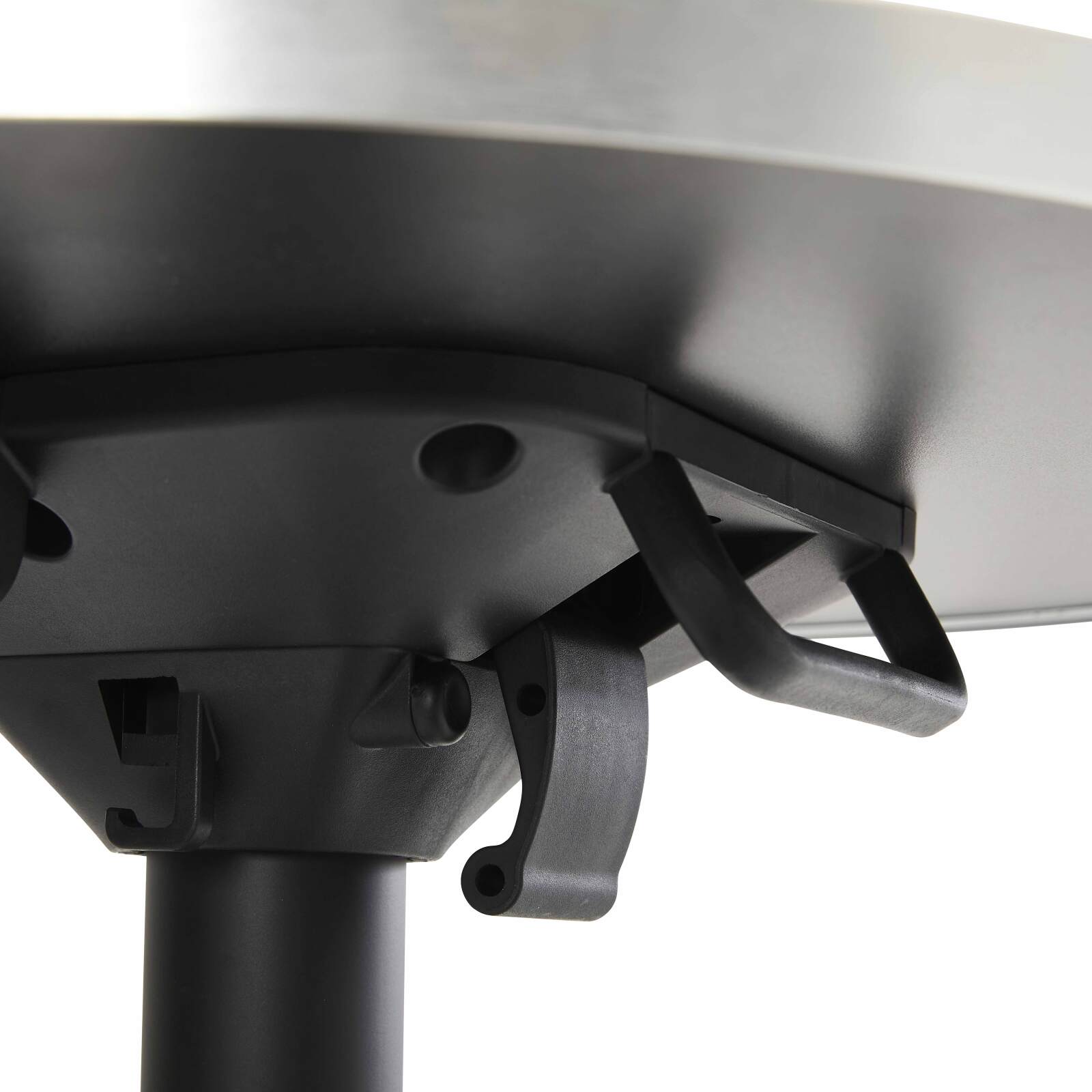 Pied de table avec système inclinable et accroche sac en aluminium 72 cm