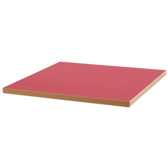 Plateau de table carré 60 x 60 cm en mélaminé avec bords en PVC
