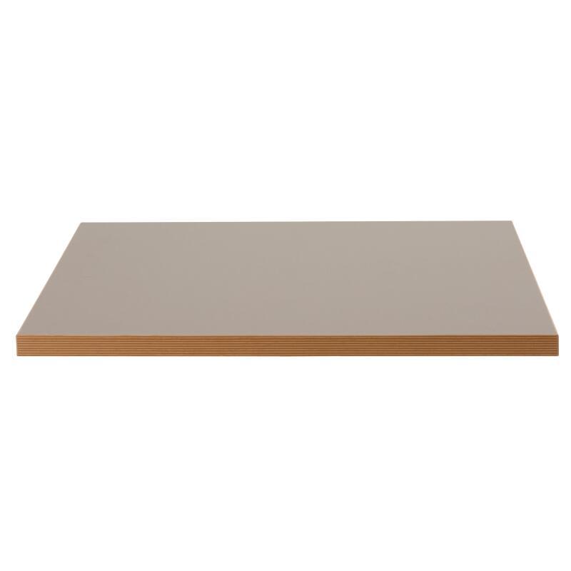 Plateau de table carré 60 x 60 cm en mélaminé avec bords en PVC