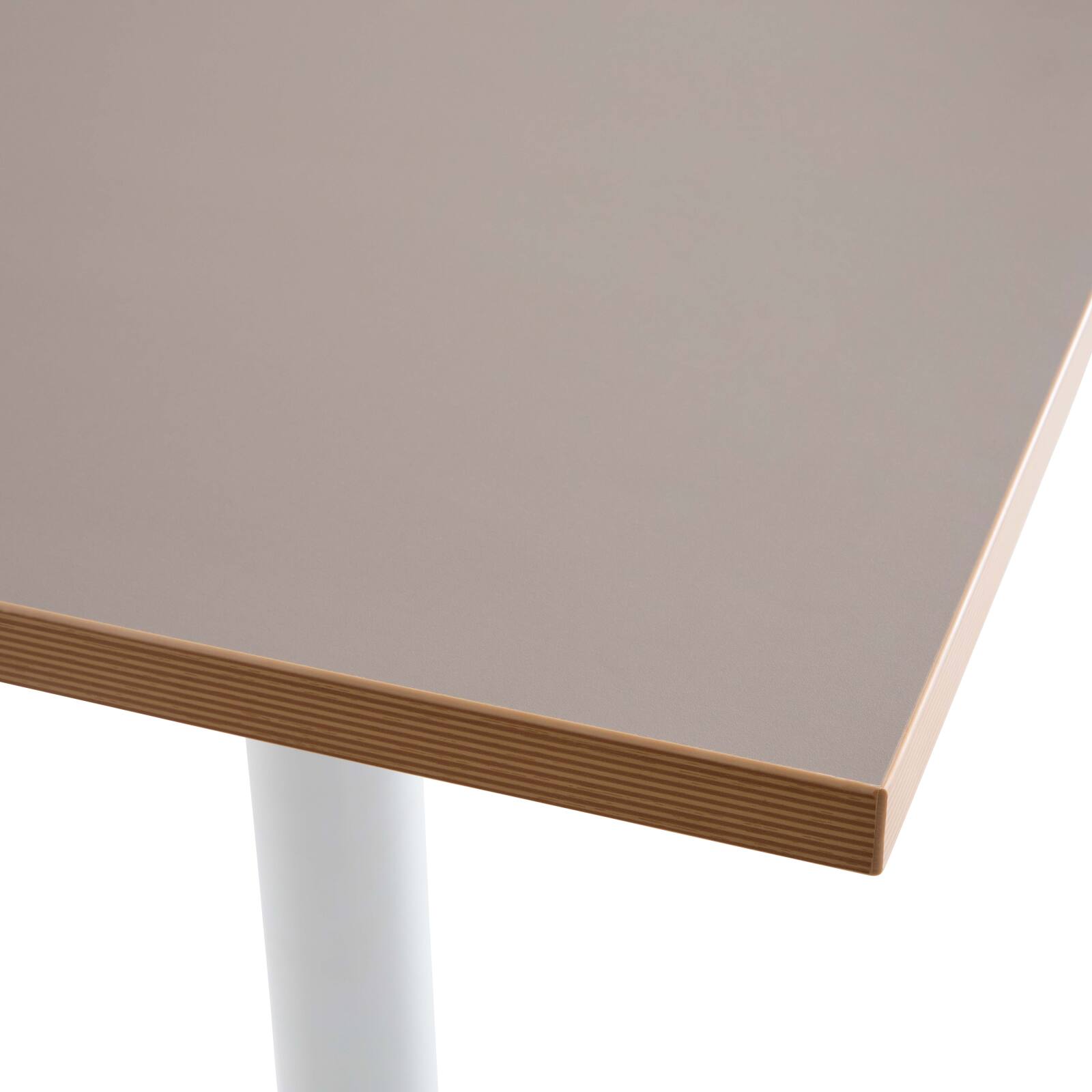 Plateau de table carré 60 x 60 cm en mélaminé avec bords en PVC