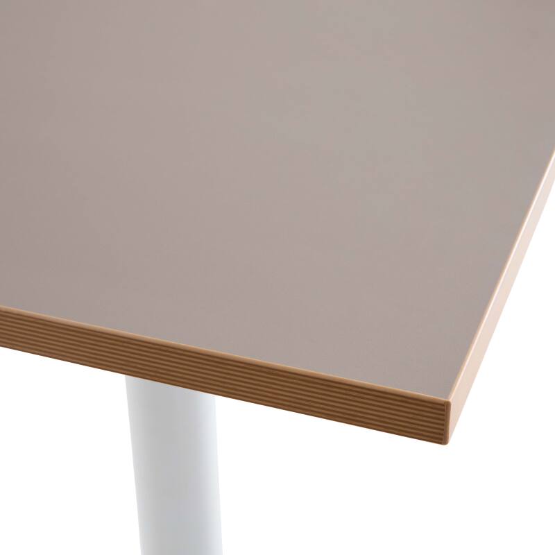 Plateau de table carré 60 x 60 cm en mélaminé avec bords en PVC (3/6)