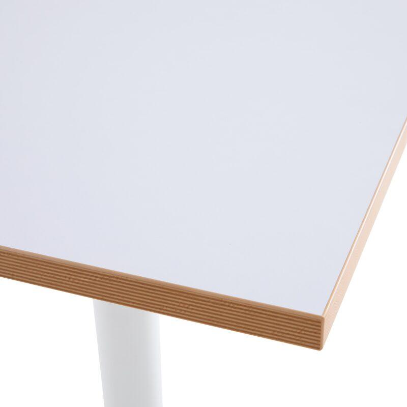 Plateau de table carré 60 x 60 cm en mélaminé avec bords en PVC (3/6)