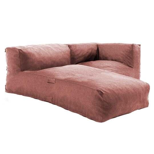 Salon de jardin modulable avec 1 fauteuil d'angle et 1 méridienne