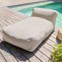 Salon de jardin modulable avec 1 fauteuil d'angle et 1 méridienne