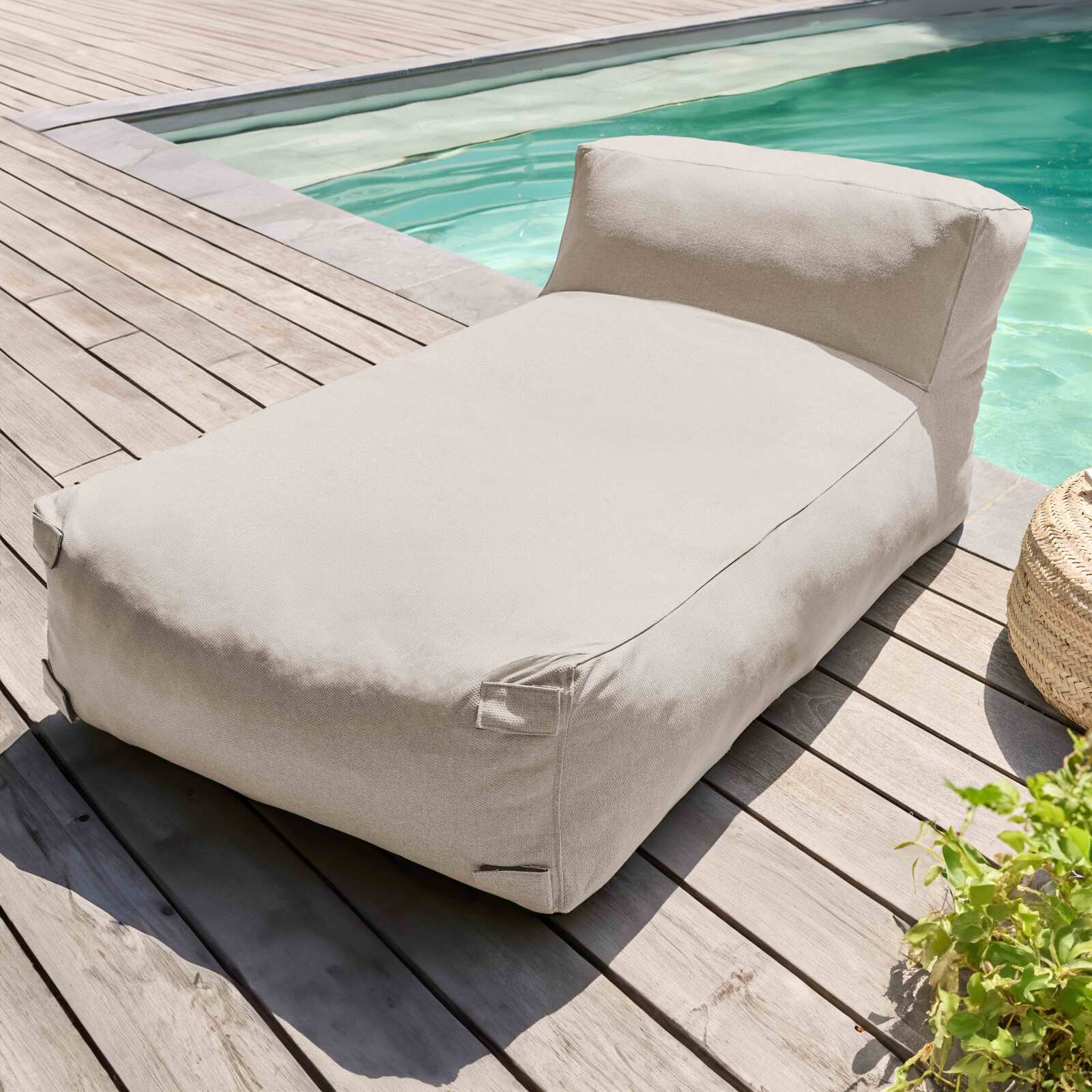 Salon de jardin modulable avec 1 fauteuil d'angle et 1 méridienne Salon de jardin modulable avec 1 fauteuil d'angle et 1 méridienne