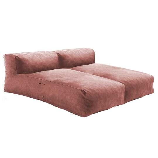 Salon de jardin modulable avec 2 méridiennes