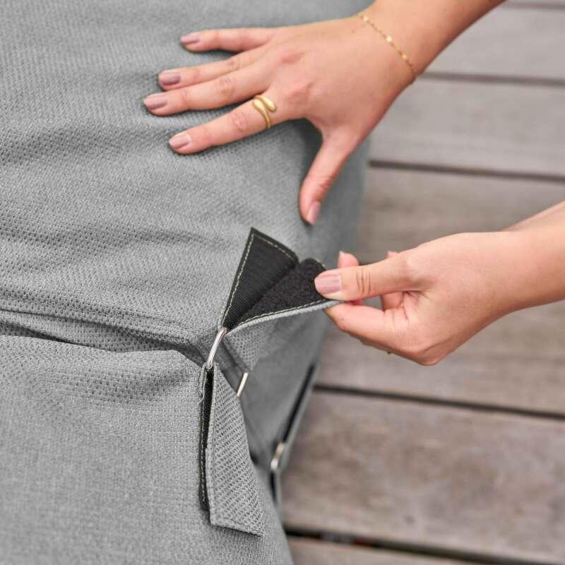 Salon de jardin modulable avec 2 méridiennes