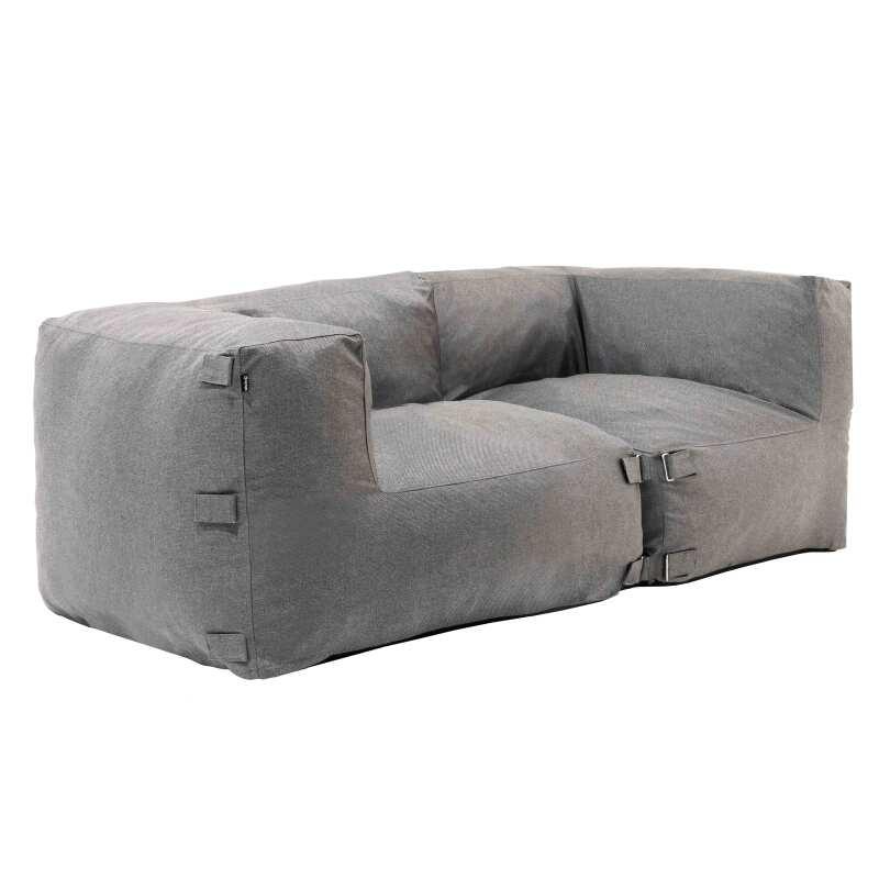 Salon de jardin modulable avec 2 fauteuils d'angles