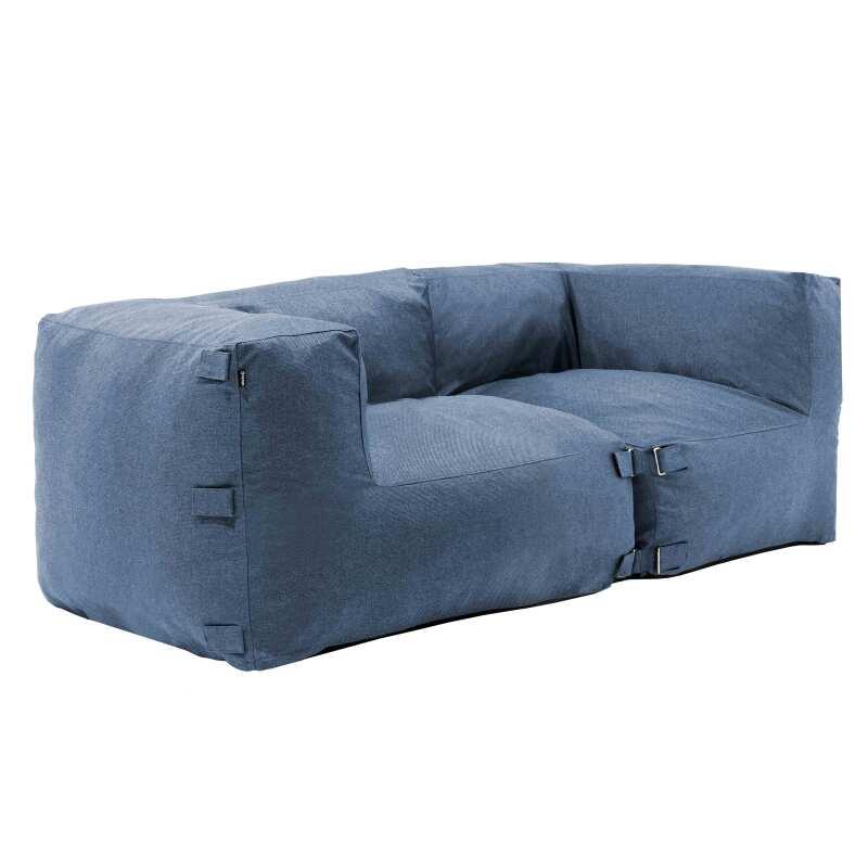 Salon de jardin modulable avec 2 fauteuils d'angles