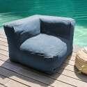 Salon de jardin modulable avec 2 fauteuils d'angles