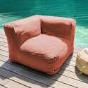 Salon de jardin modulable avec 2 fauteuils d'angles