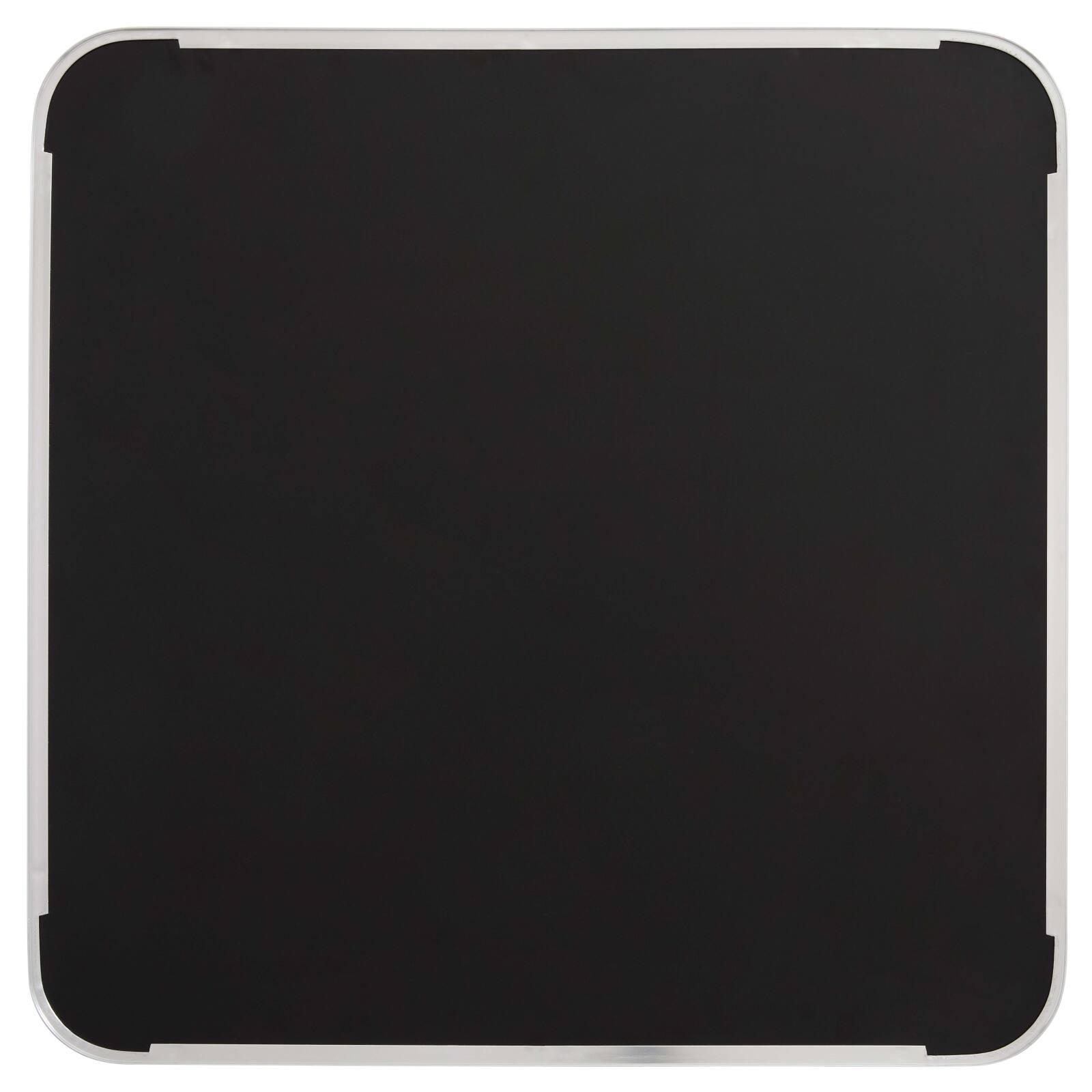 Plateau de table carré en contreplaqué avec revêtement stratifié et bords en aluminium 60 x 60 cm