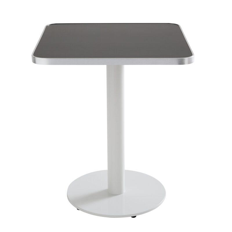 Plateau de table carré en contreplaqué avec revêtement stratifié et bords en aluminium 60 x 60 cm (6/7)
