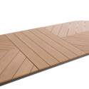 Table de jardin extensible rectangulaire (220/280 x 100 x 76 cm) en aluminium et polywood
