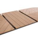 Table de jardin extensible rectangulaire en polywood 220/280 cm avec 8 chaises et 2 chaises avec accoudoirs