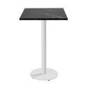 Table haute 60 x 60 cm en aggloméré avec revêtement mélaminé