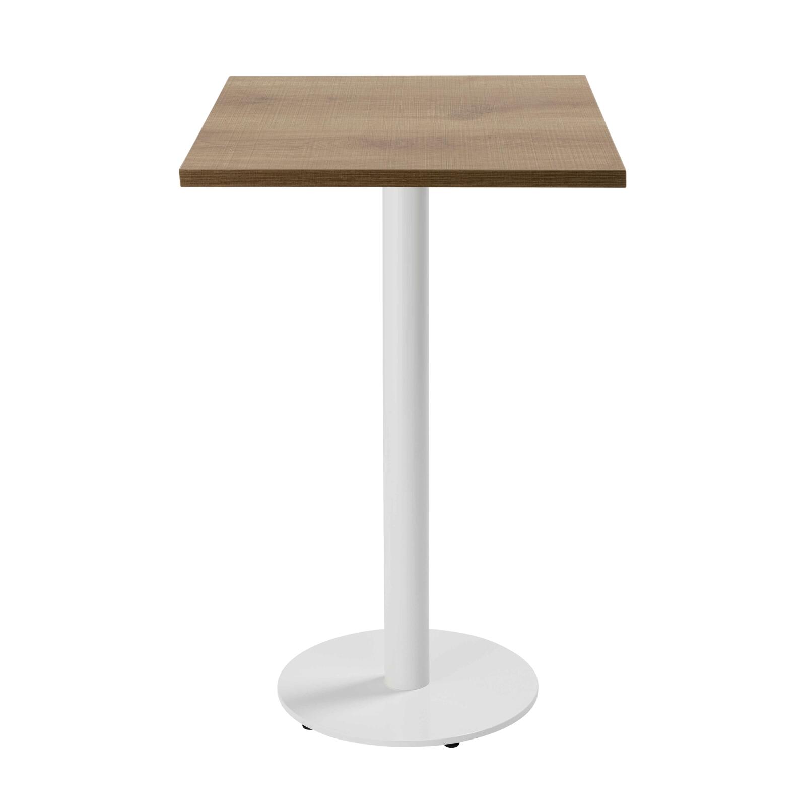 Table haute 60 x 60 cm en aggloméré avec revêtement mélaminé