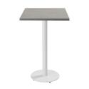 Table haute 60 x 60 cm en aggloméré avec revêtement mélaminé