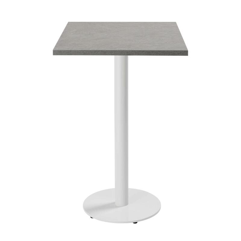 Table haute 60 x 60 cm en aggloméré avec revêtement mélaminé