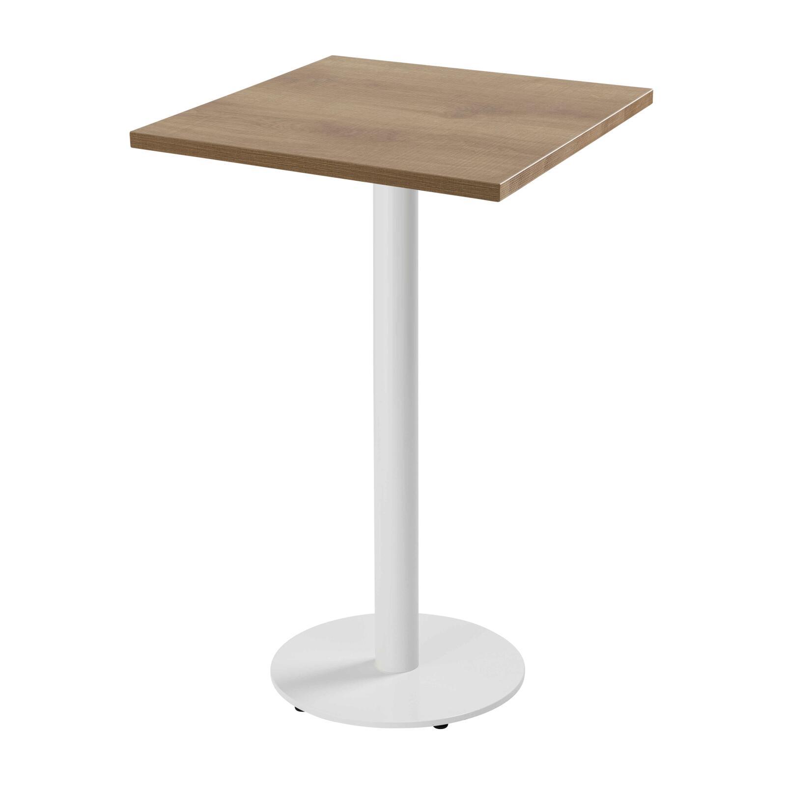 Table haute 60 x 60 cm en aggloméré avec revêtement mélaminé