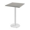 Table haute 60 x 60 cm en aggloméré avec revêtement mélaminé