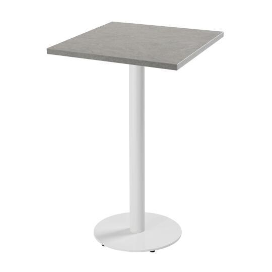 Table haute 60 x 60 cm en aggloméré avec revêtement mélaminé