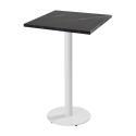 Table haute 60 x 60 cm en aggloméré avec revêtement mélaminé