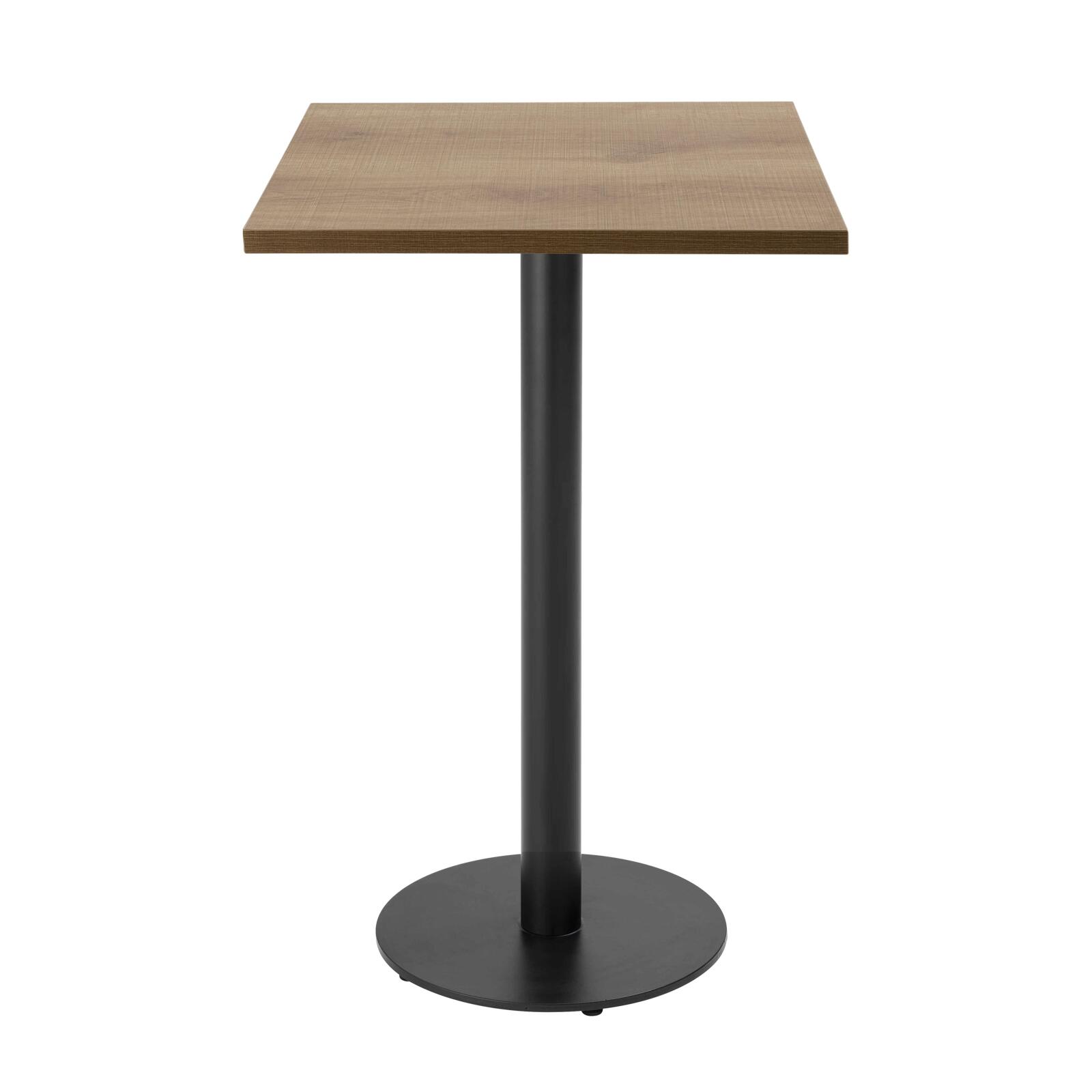 Table haute 60 x 60 cm en aggloméré avec revêtement mélaminé