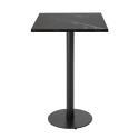 Table haute 60 x 60 cm en aggloméré avec revêtement mélaminé
