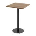 Table haute 60 x 60 cm en aggloméré avec revêtement mélaminé