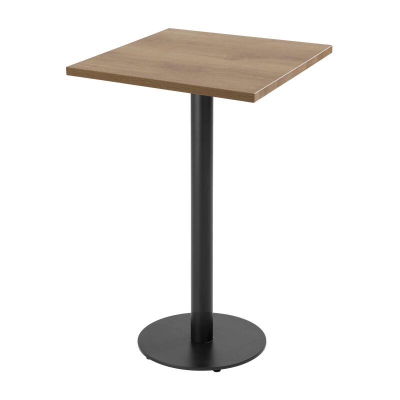 Table haute 60 x 60 cm en aggloméré avec revêtement mélaminé