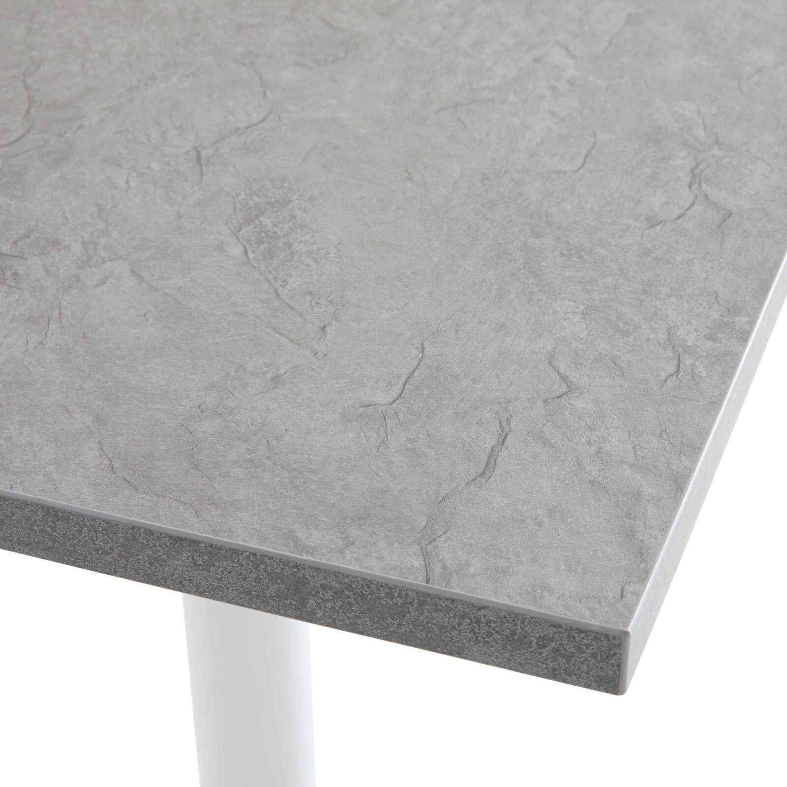 Table haute 60 x 60 cm en aggloméré avec revêtement mélaminé