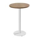 Table haute ronde Ø60 cm en aggloméré avec revêtement mélaminé